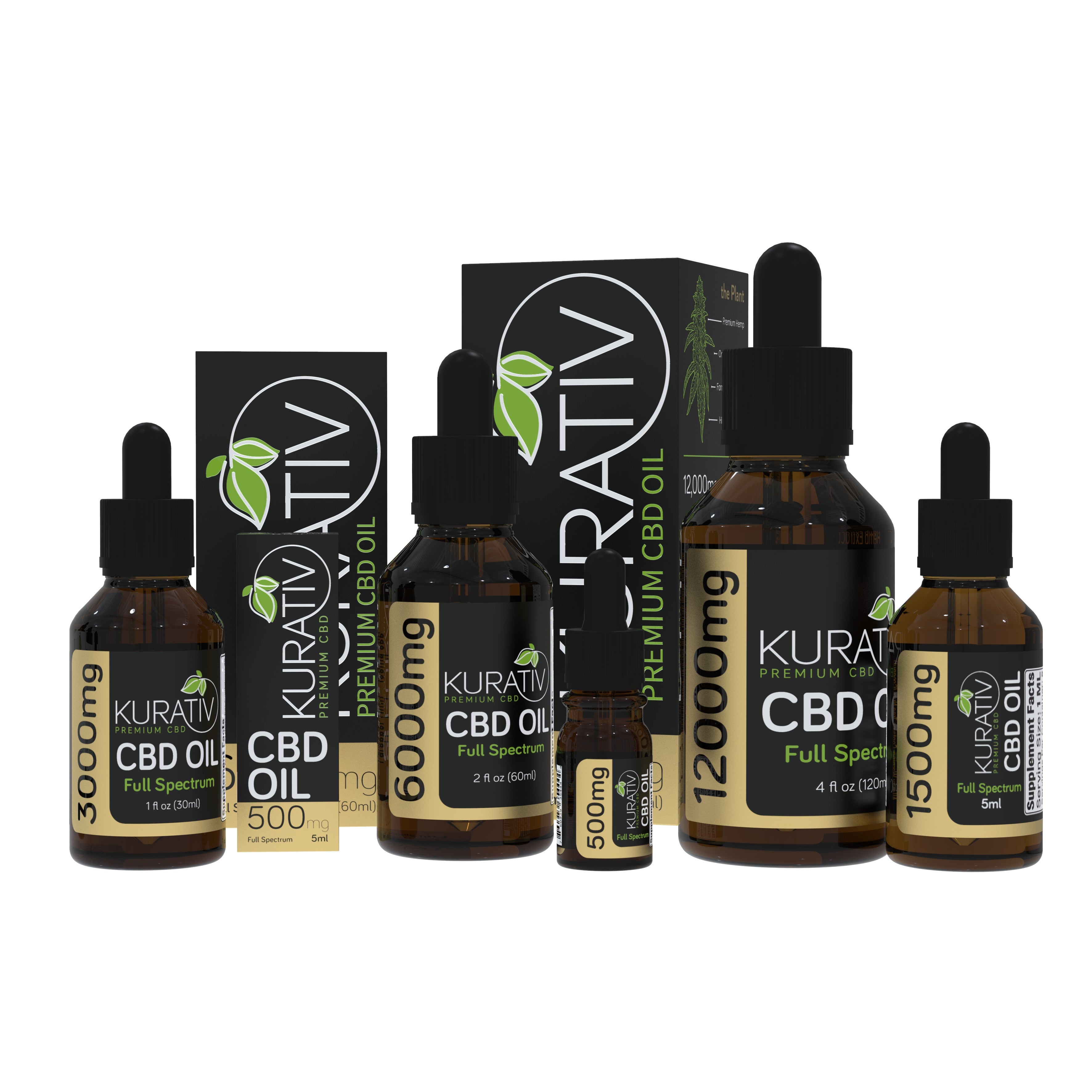 Kurativ Premium CBD Full Spectrum CBD Oil - Kurativ Premium CBD