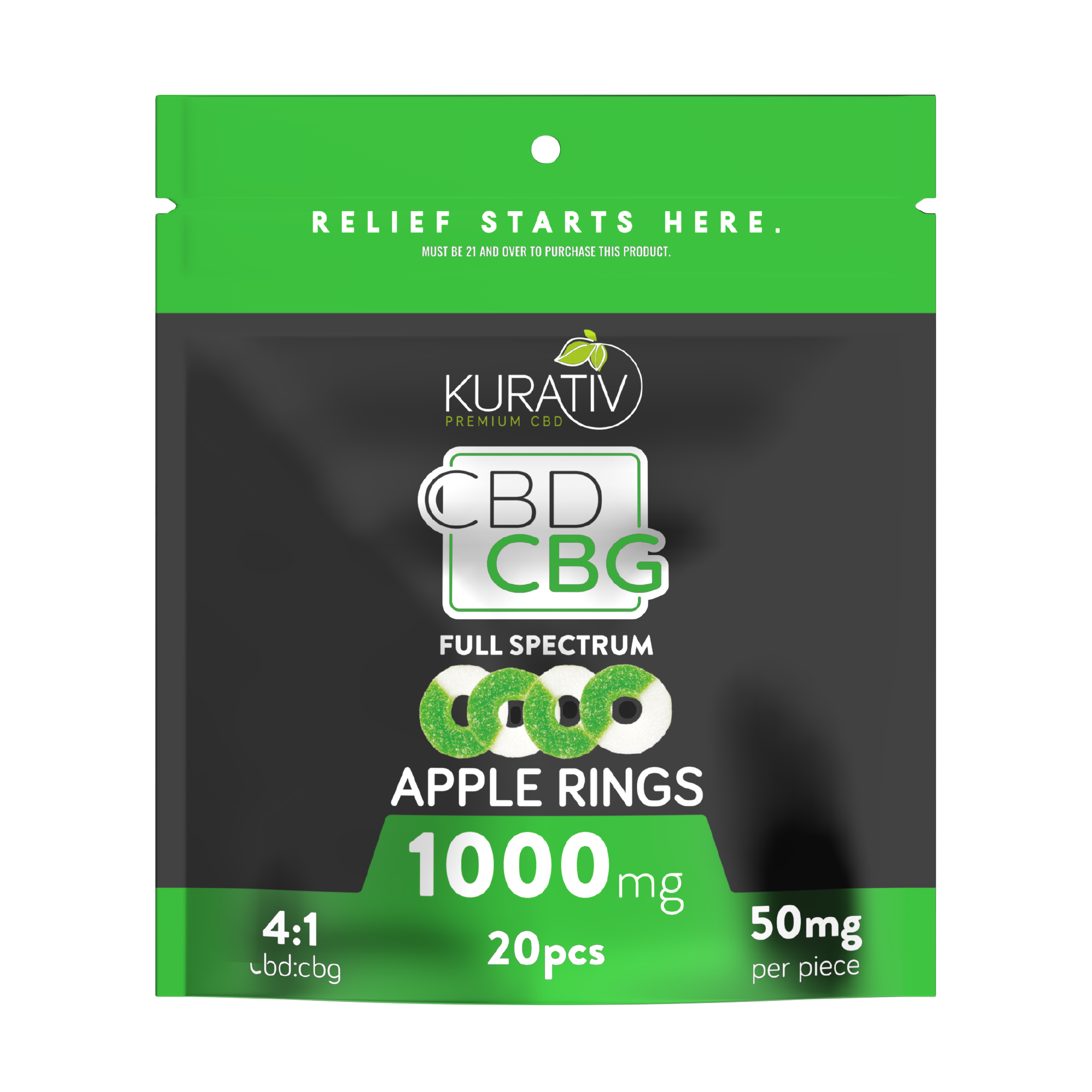 Full Spectrum CBG Gummies 1000mg - Available in Multiple Flavors