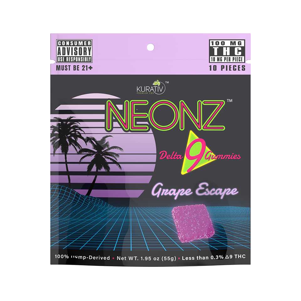 Delta 9 Gummies 100mg - Available in Multiple Flavors Kurativ Premium CBD