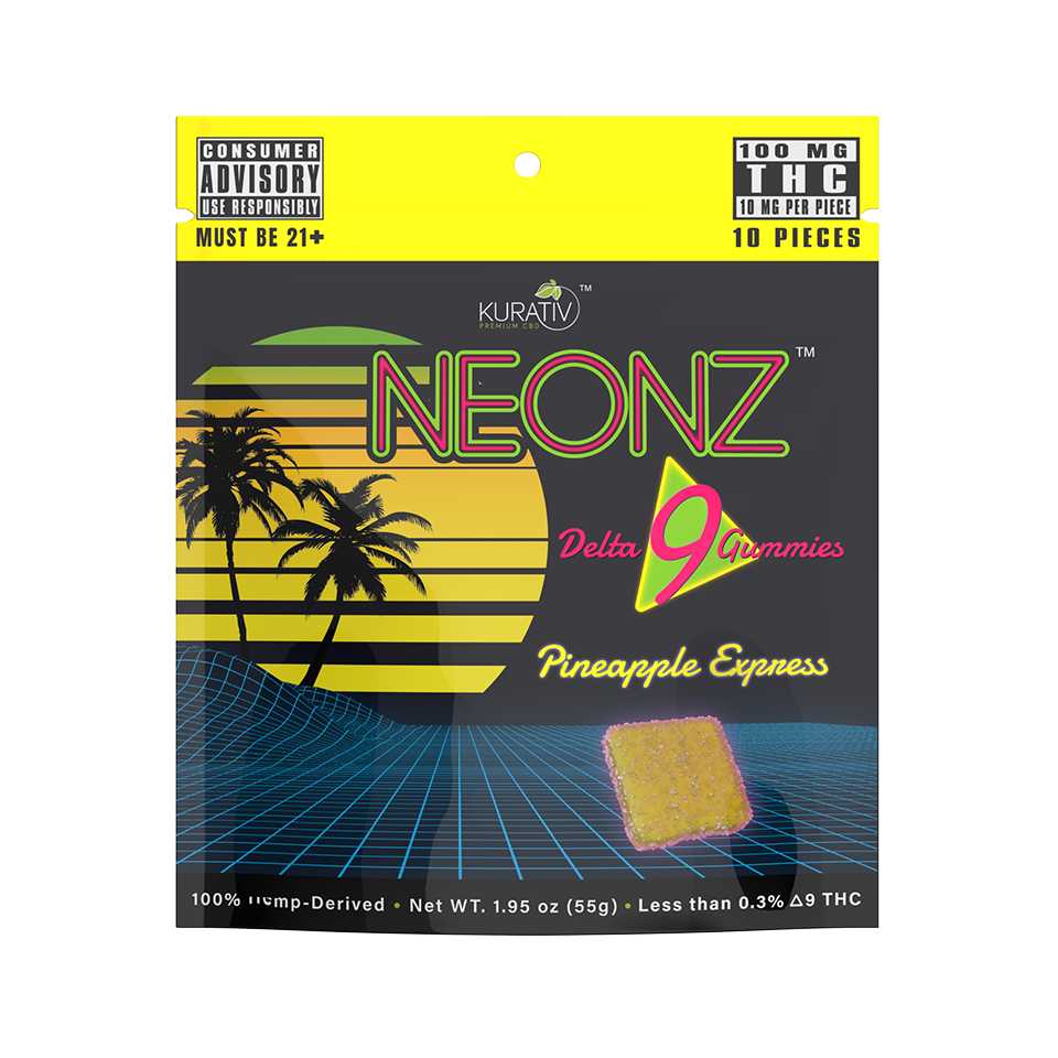 Delta 9 Gummies 100mg - Available in Multiple Flavors Kurativ Premium CBD