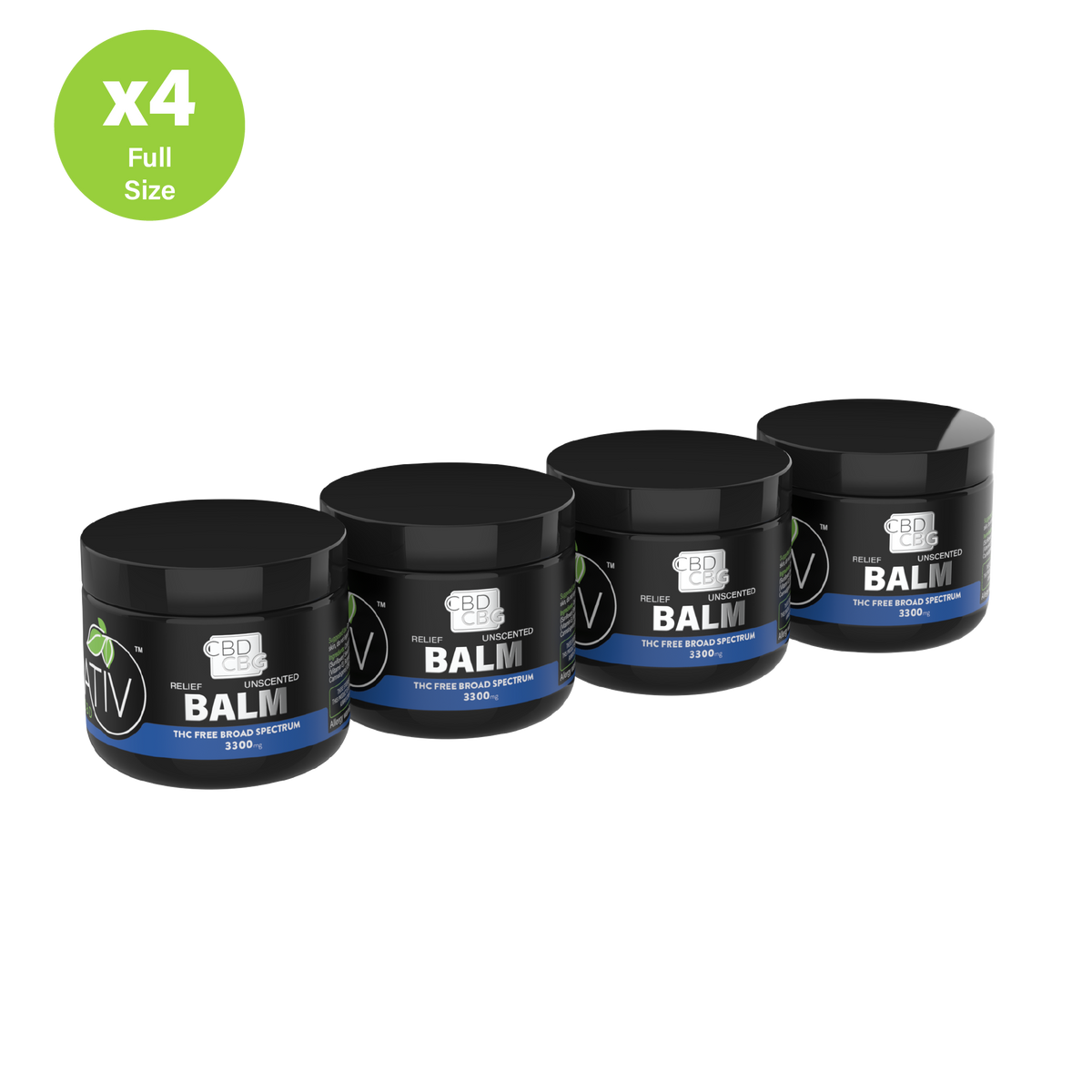 Broad Spectrum (THC-Free) CBD + CBG Balm 3300mg