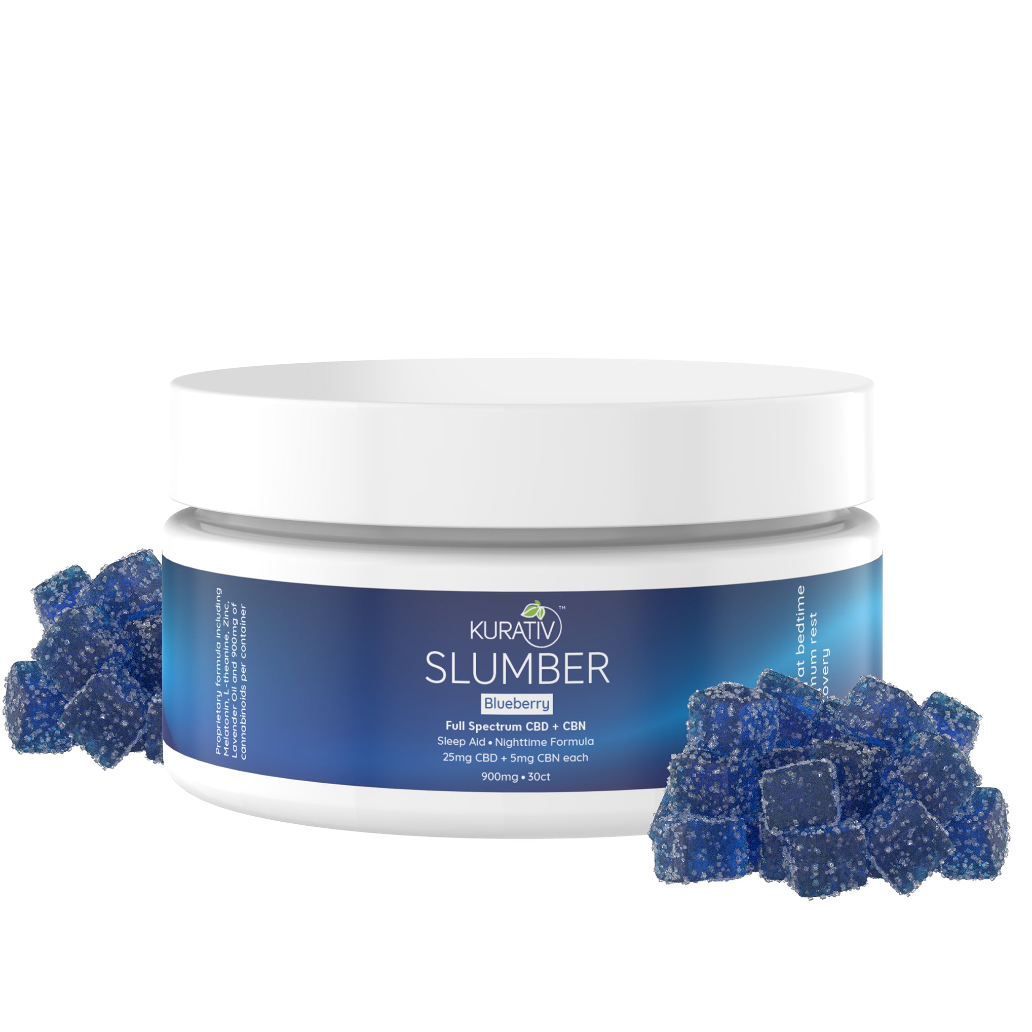 Slumber CBD Gummies 900mg - Natural Sleep Support | Kurativ