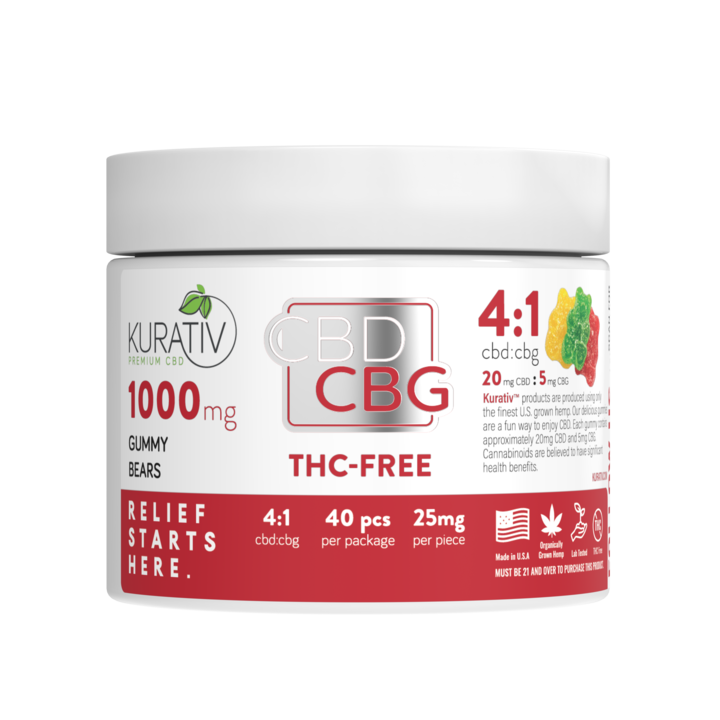 THC-Free CBG Gummies 1000mg - Available in Multiple Flavors