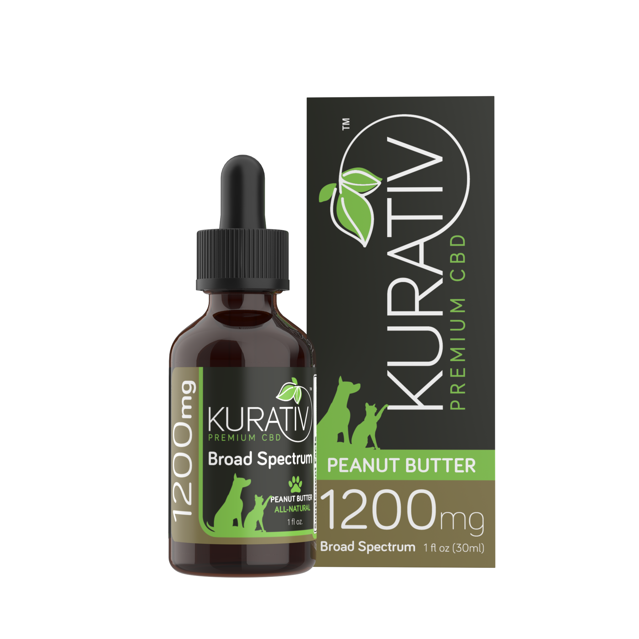 Broad Spectrum Pet CBD Oil 1200mg