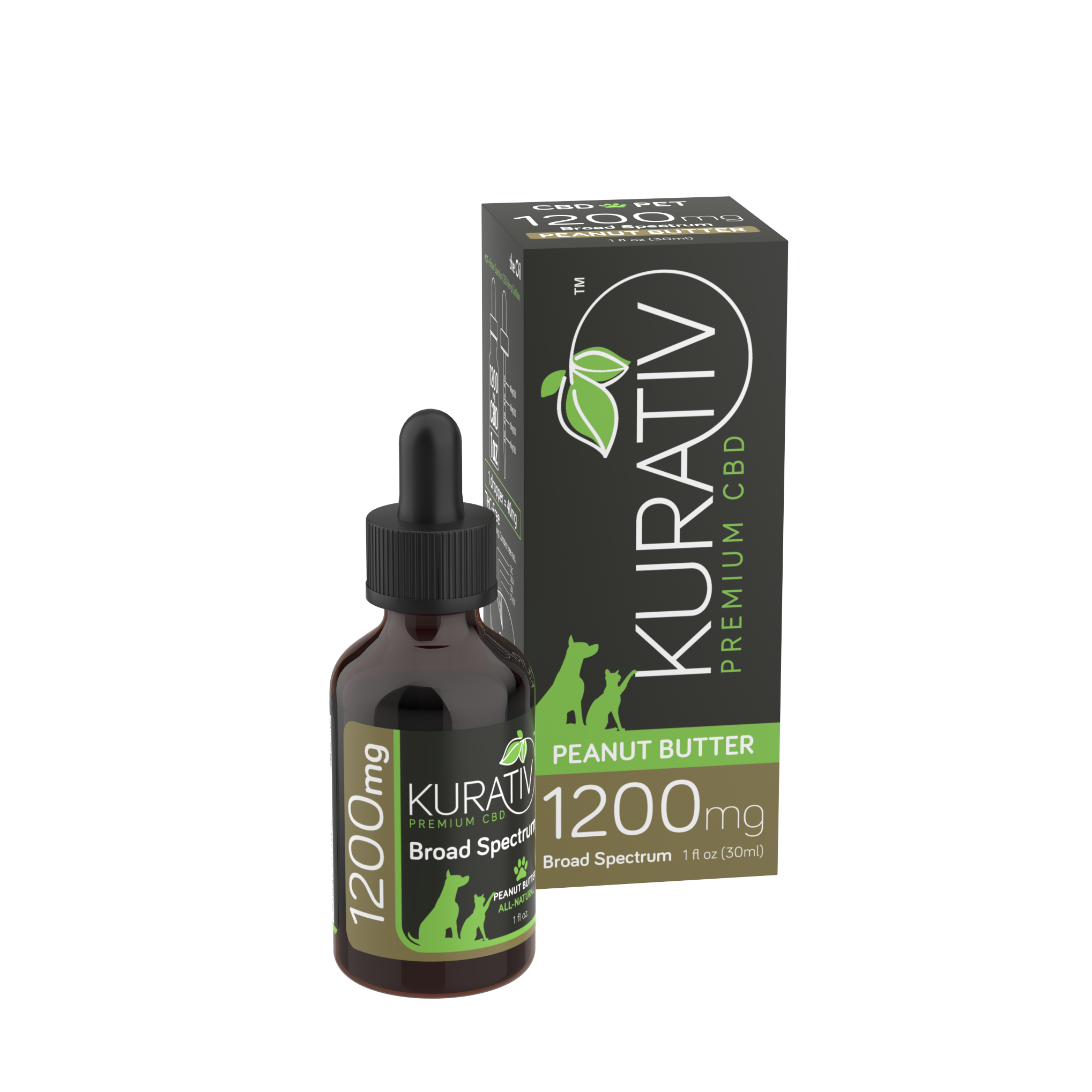 Broad Spectrum Pet CBD Oil 1200mg