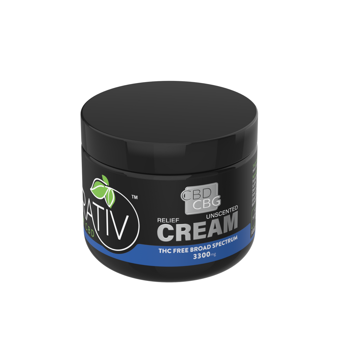 Broad Spectrum (THC-Free) CBD + CBG Cream 3300mg