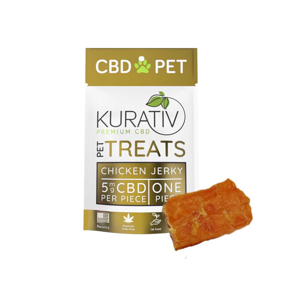 Kurativ Premium 10mg Chicken Jerky Pet CBD Treats