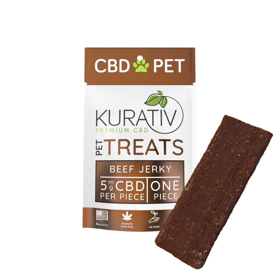 Kurativ Premium 10mg Beef Jerky Pet CBD Treats