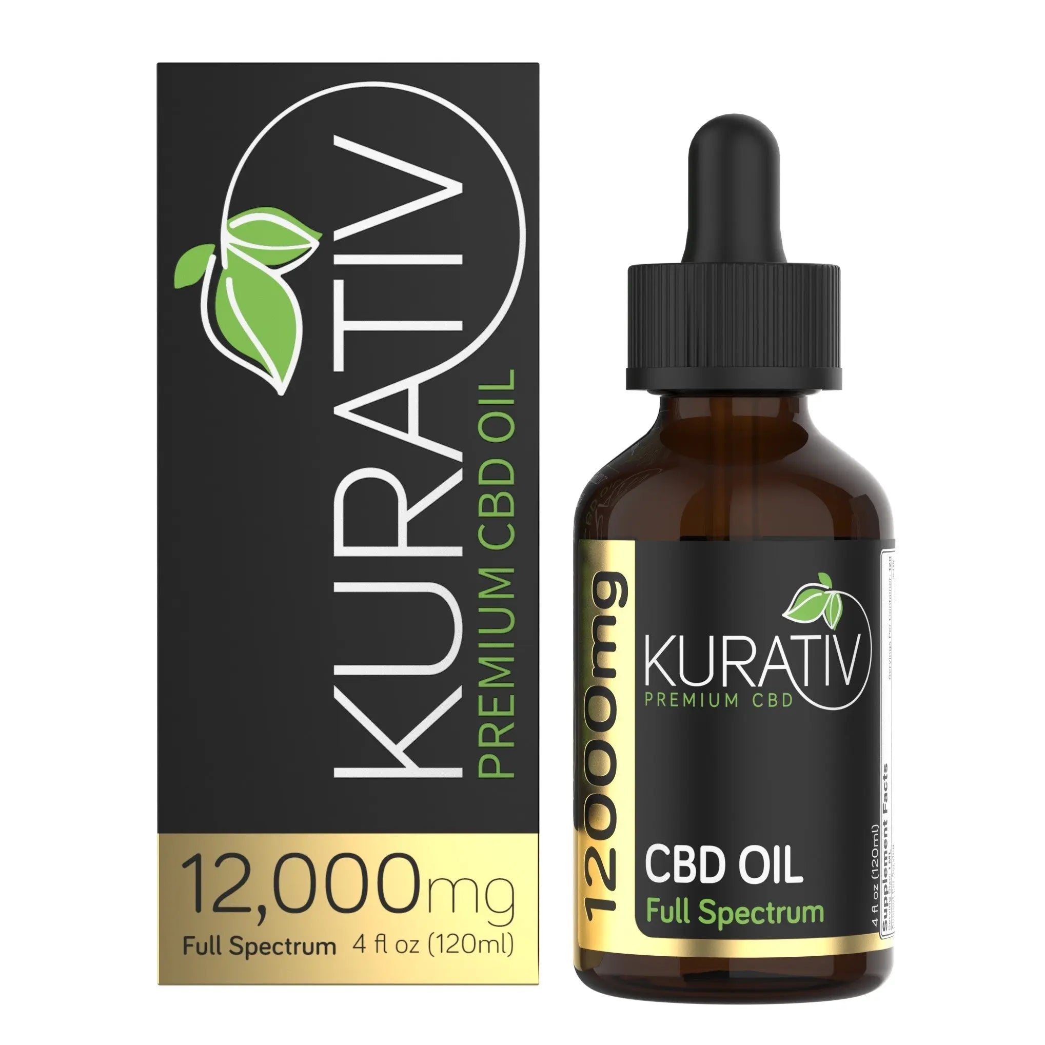 Kurativ Premium Full Spectrum CBD Oil 12000mg
