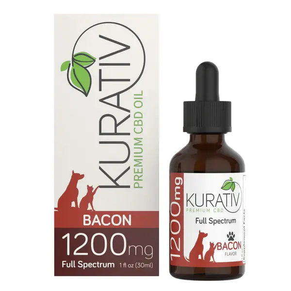 Kurativ Premium 1200mg Bacon Flavored Pet CBD Oil