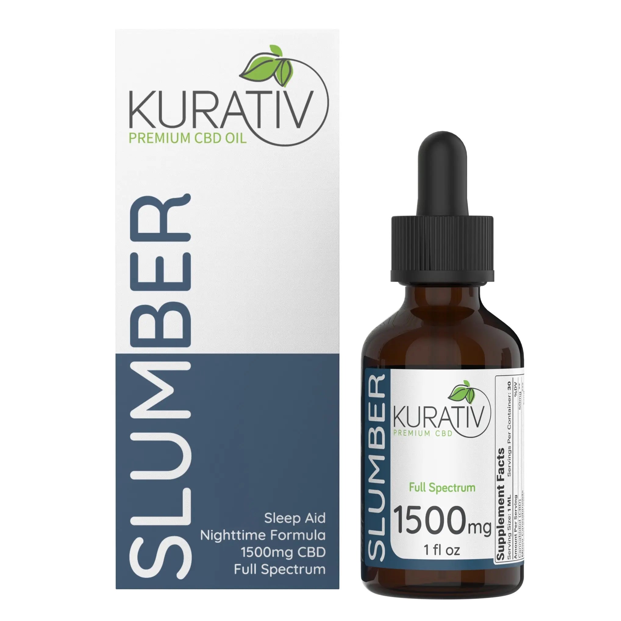 Kurativ Premium Slumber CBD Nighttime Oil 1500mg