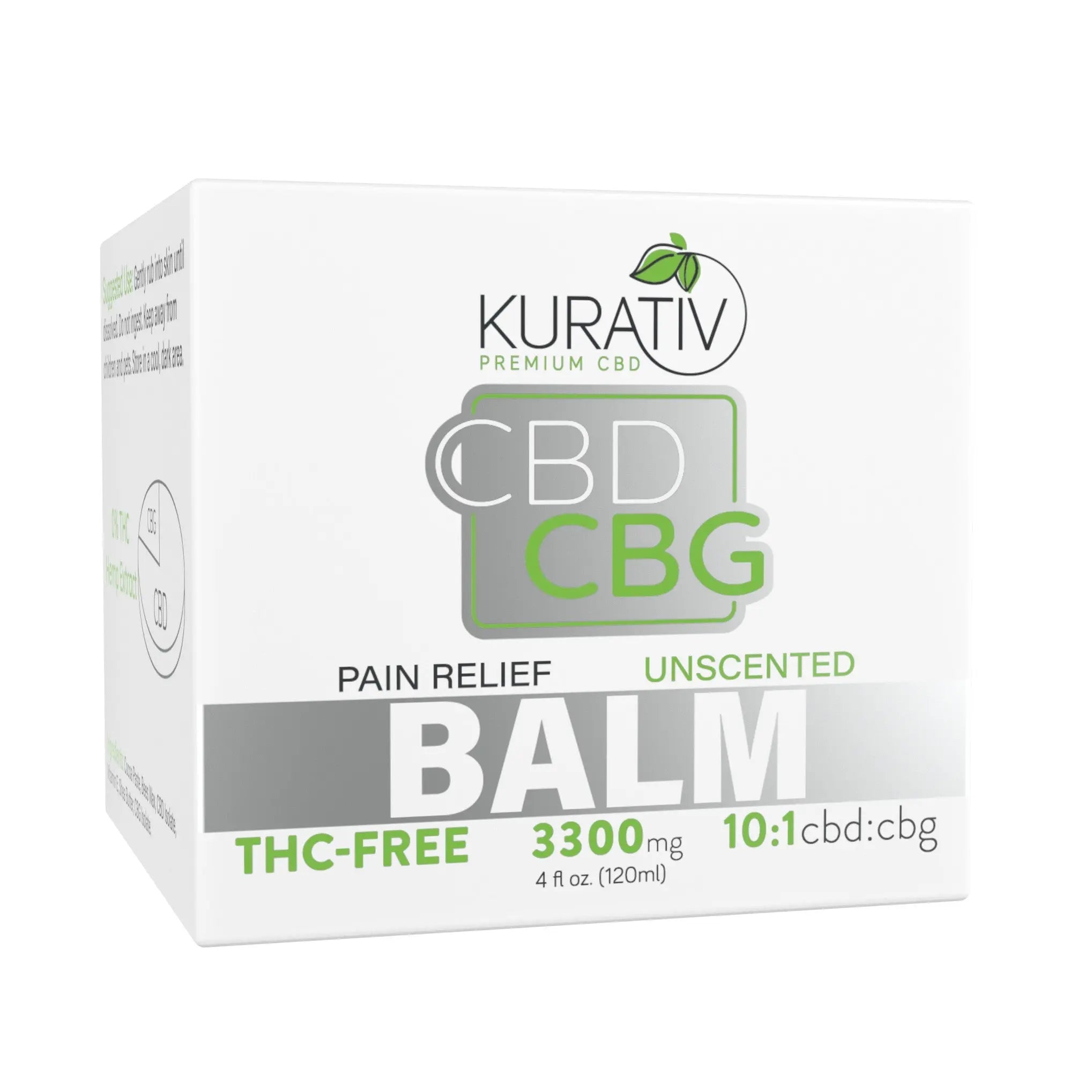 Kurativ Premium THC-Free CBG Balm 3300mg
