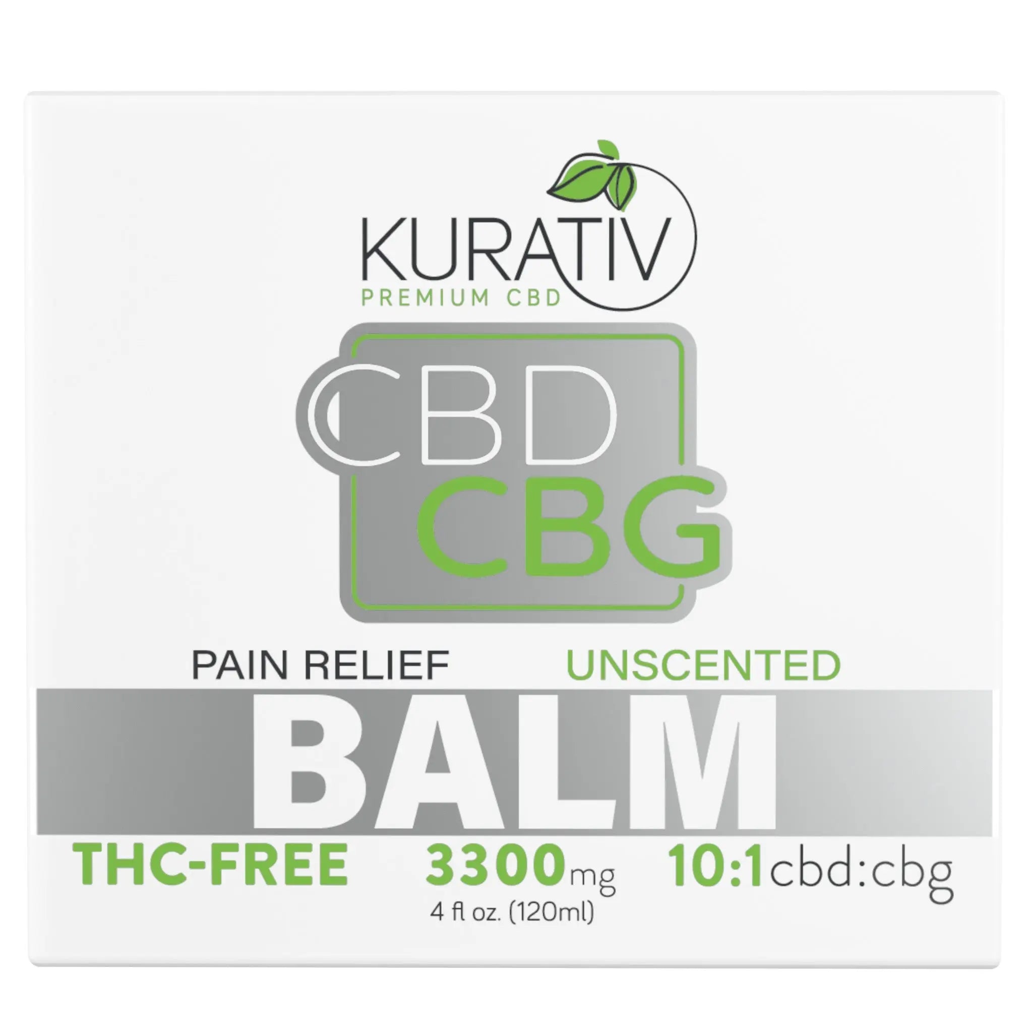 Kurativ Premium THC-Free CBG Balm 3300mg