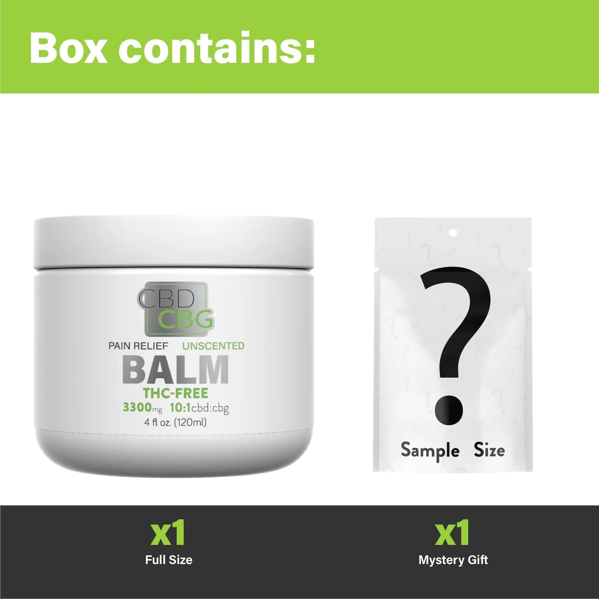 Kurativ Premium THC-Free CBG Balm 3300mg