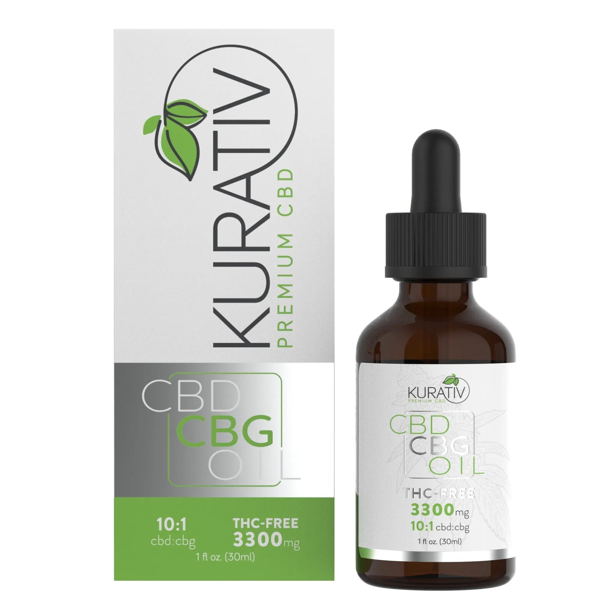 Kurativ Premium THC-Free CBG Oil 3300mg