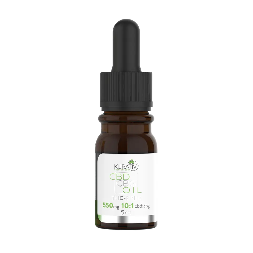 THC-Free CBG Oil 550mg *New Kurativ Premium CBD
