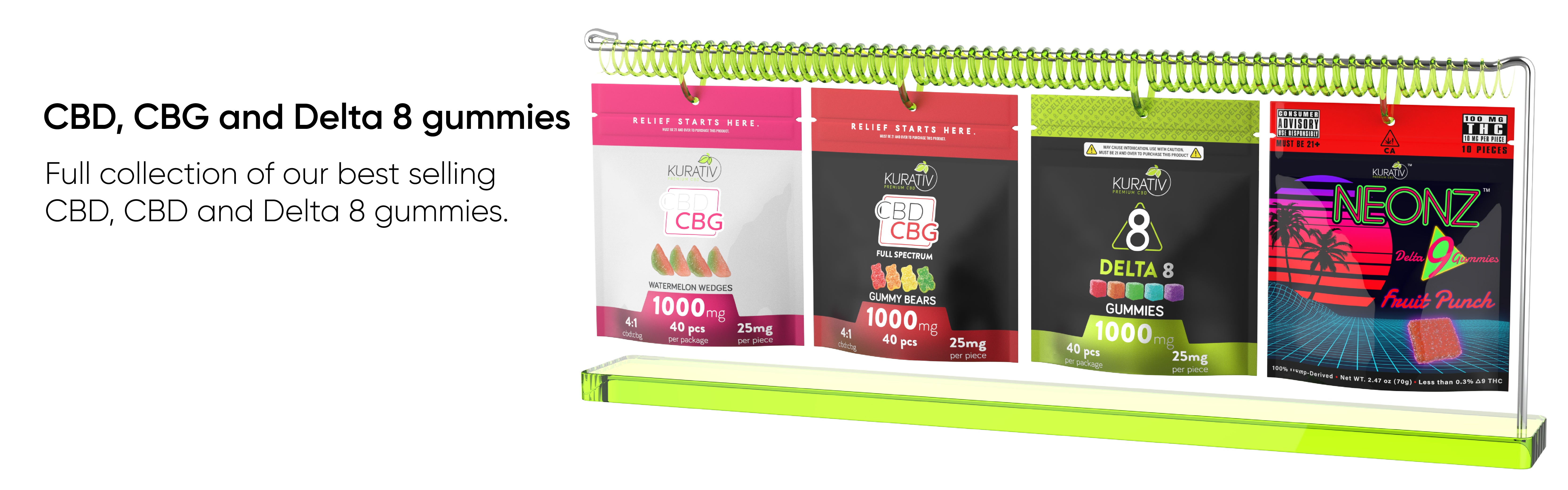 CBD, CBG, CBN, Delta 8 & Delta 9 Gummies – Full Spectrum & THC-Free |