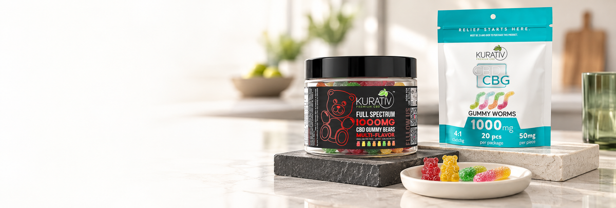 CBD, CBG, CBN, Delta 8 & Delta 9 Gummies – Full Spectrum & THC-Free | Kurativ CBD