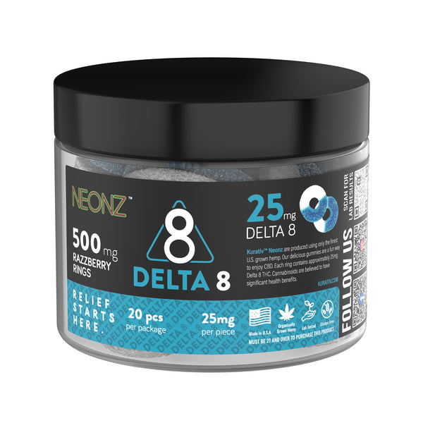 Delta 8 Gummies Multi-Flavor 500mg $39.99 - Kurativ Premium CBD