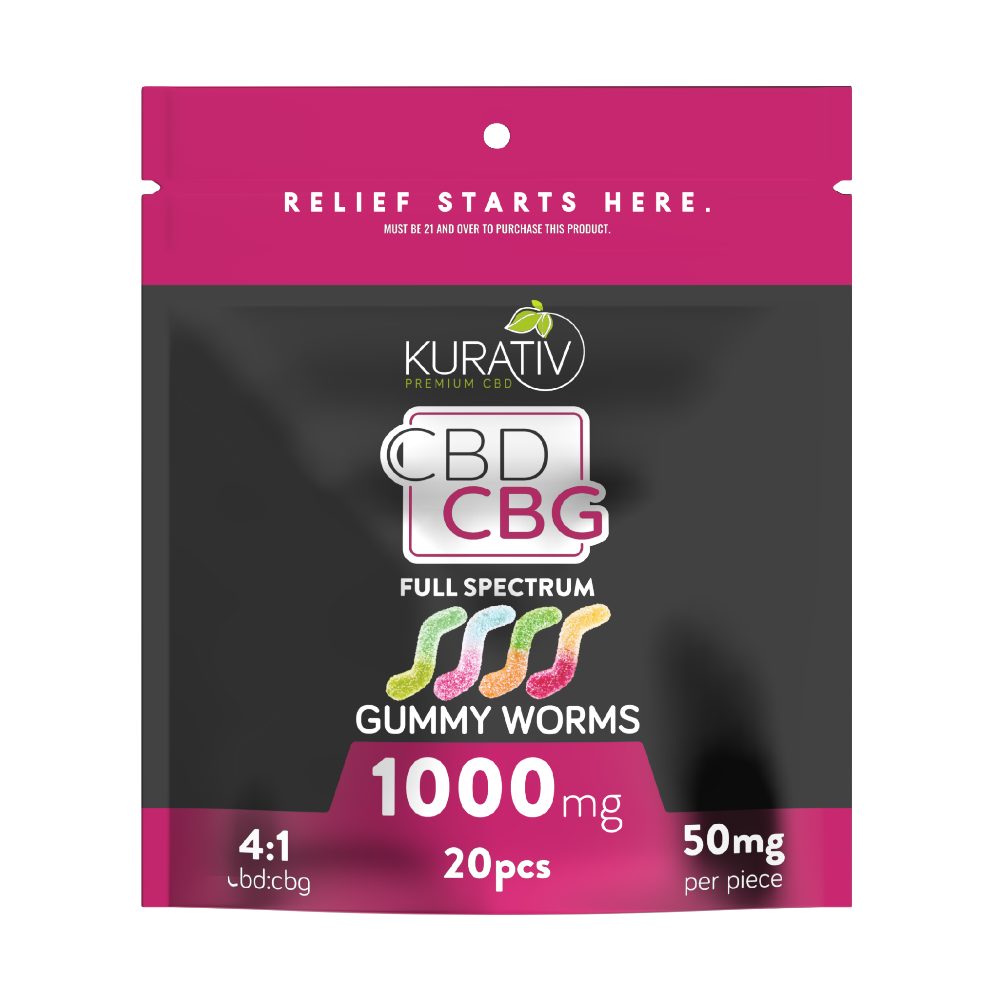 Full Spectrum CBG Gummies 1000mg - Available in Multiple Flavors