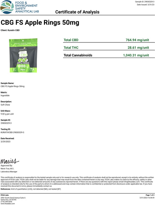 Full Spectrum CBG Gummies 1000mg - Available in Multiple Flavors