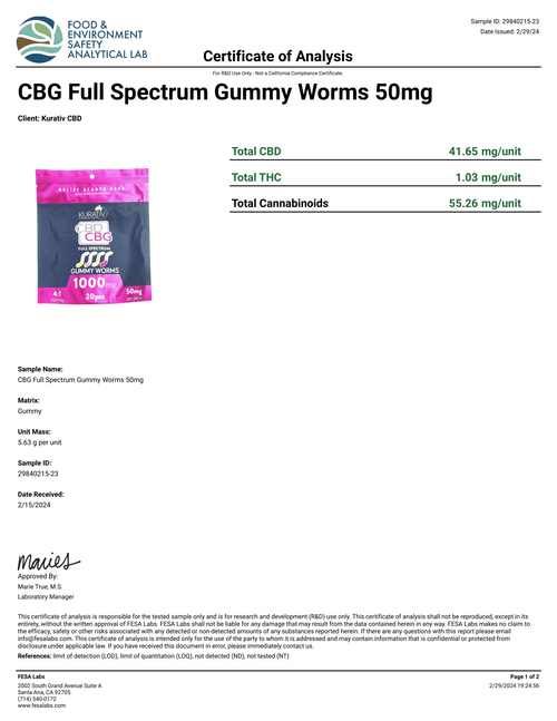 Full Spectrum CBG Gummies 1000mg - Available in Multiple Flavors