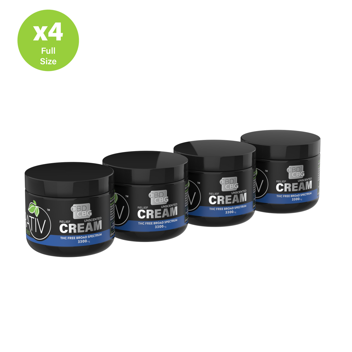 Broad Spectrum (THC-Free) CBD + CBG Cream 3300mg