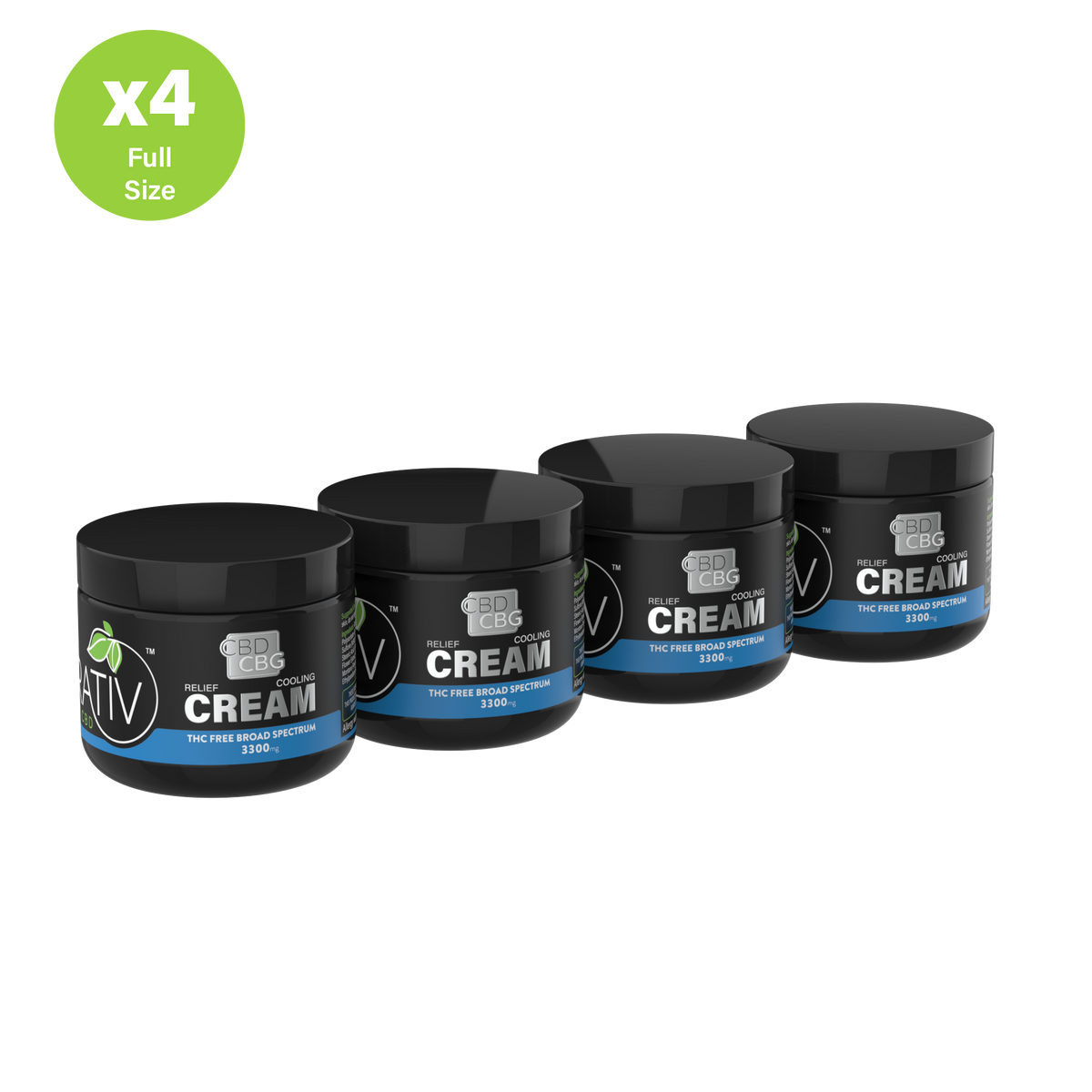 Broad Spectrum (THC-Free) CBD + CBG Cream 3300mg