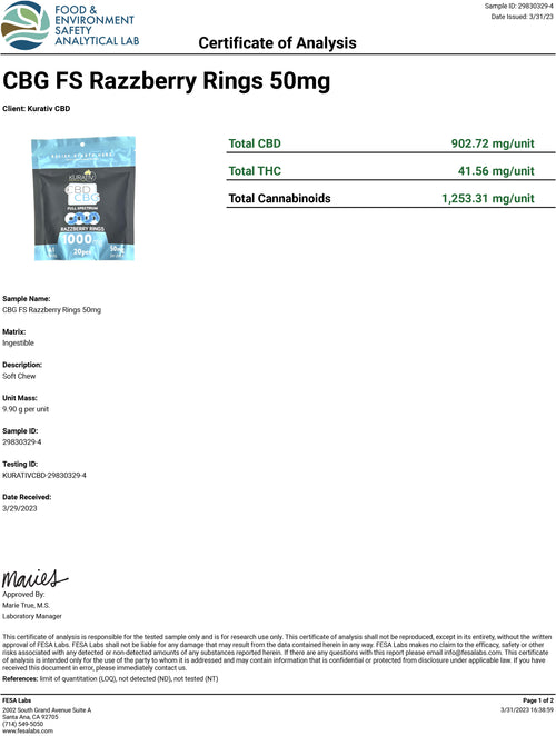 Full Spectrum CBG Gummies 1000mg - Available in Multiple Flavors