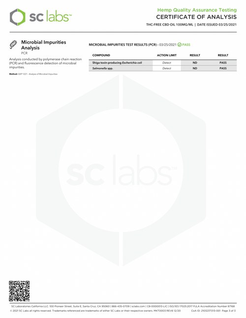 THC-Free CBD Oil 3000mg