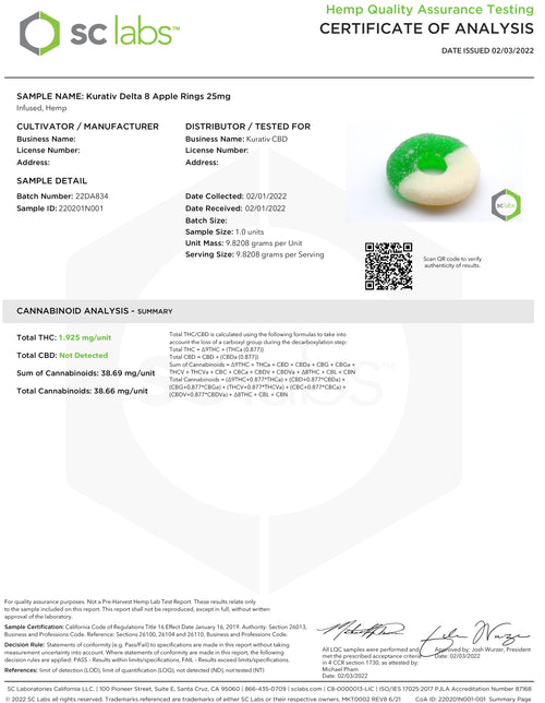 Delta 8 Gummies 1000mg - Available in Multiple Flavors