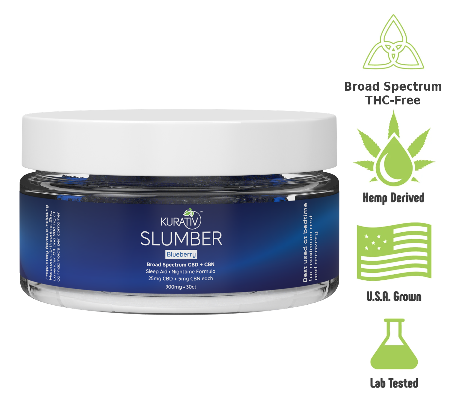 Broad Spectrum (THC-Free) CBD + CBN Slumber Gummies