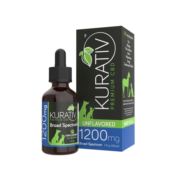 Broad Spectrum (THC-Free) Pet CBD Oil 1200mg | Kurativ