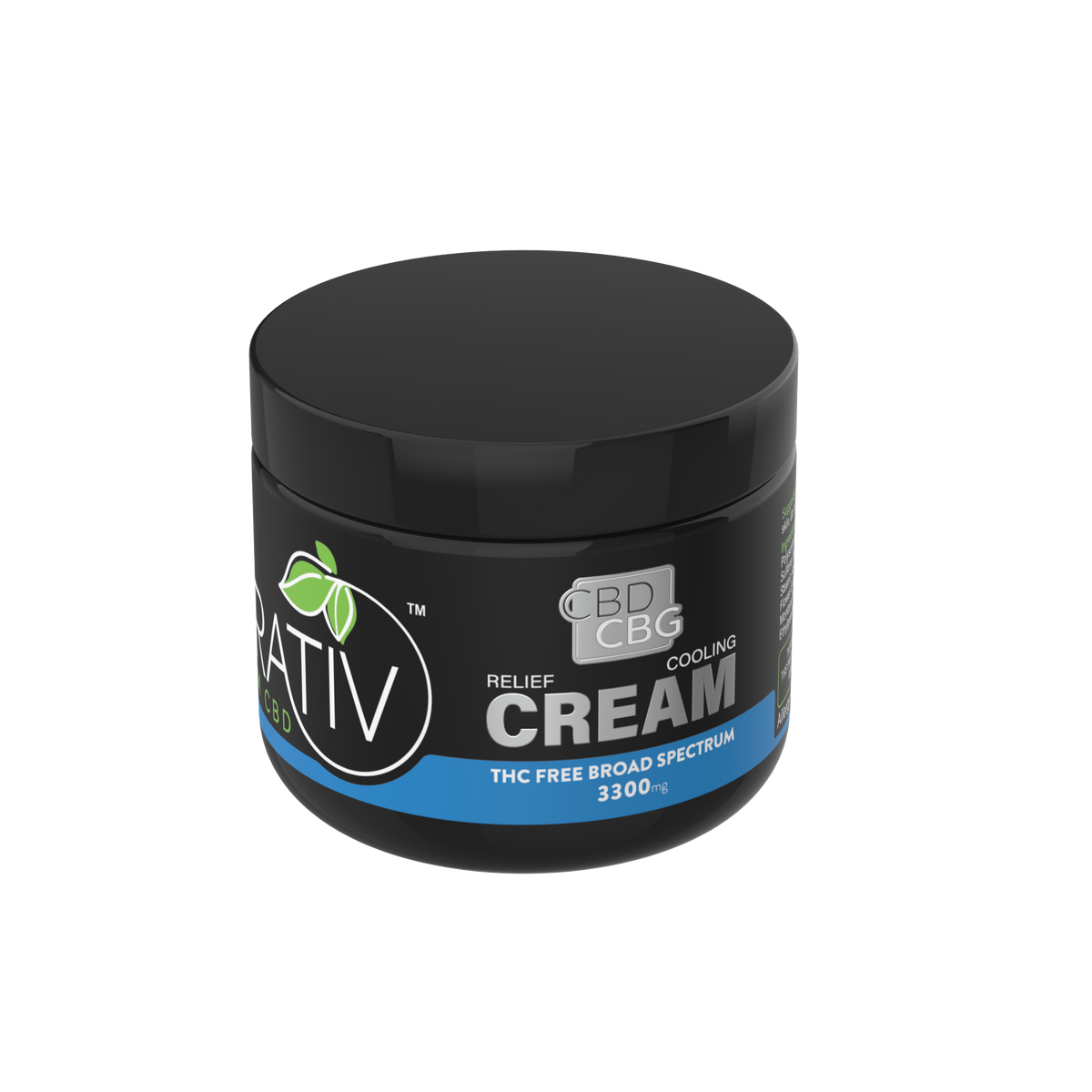 Broad Spectrum (THC-Free) CBD + CBG Cream 3300mg