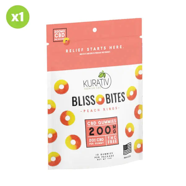 Kurativ CBD Gummies 200mg Bliss Bites