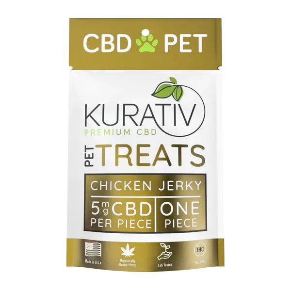 Kurativ 10mg Chicken Jerky Pet CBD Treats
