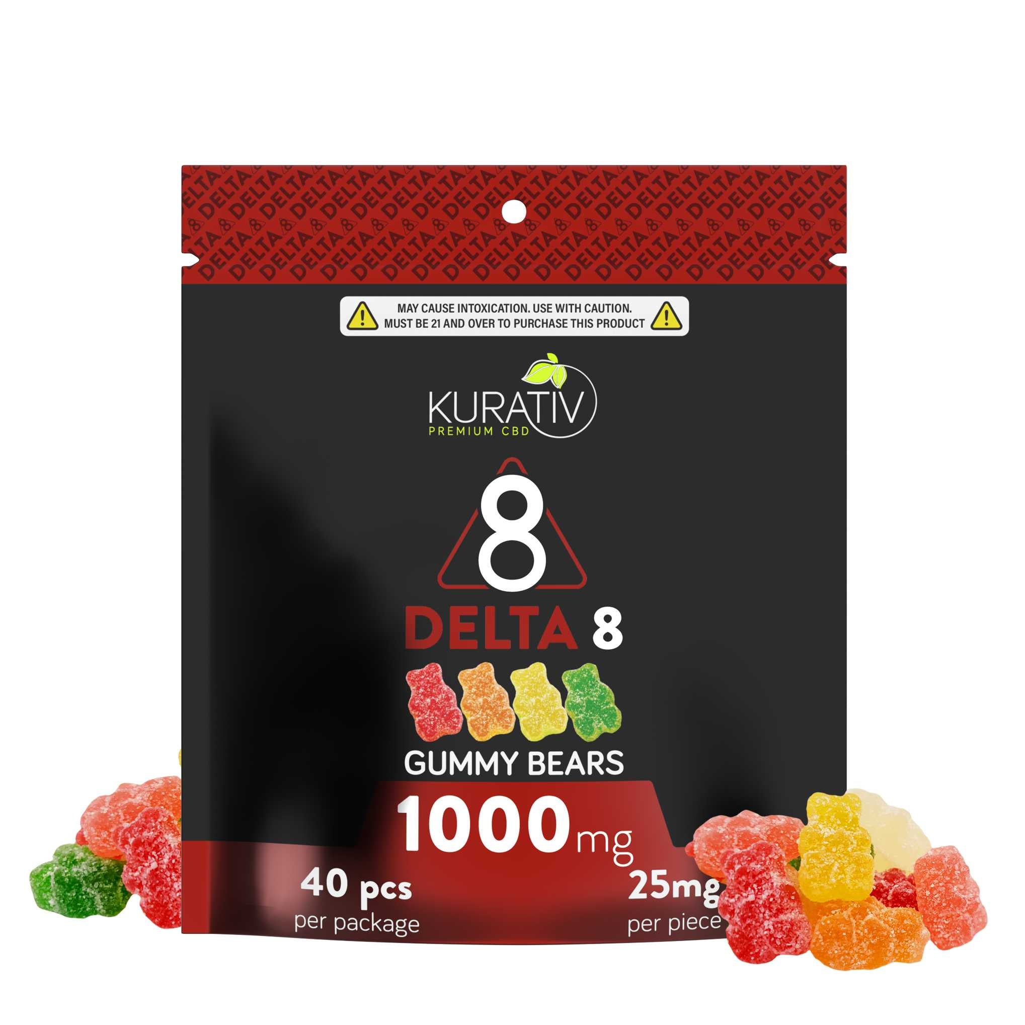 Delta 8 Gummies 1000mg *New Kurativ Premium CBD