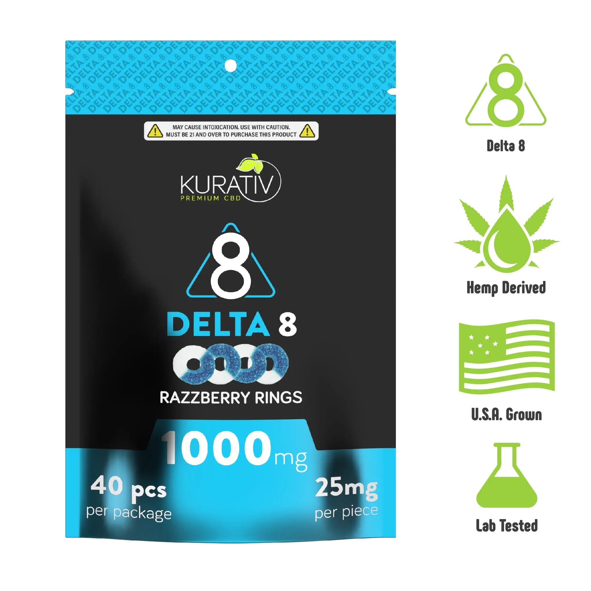 Delta 8 Gummies 1000mg *New Kurativ Premium CBD