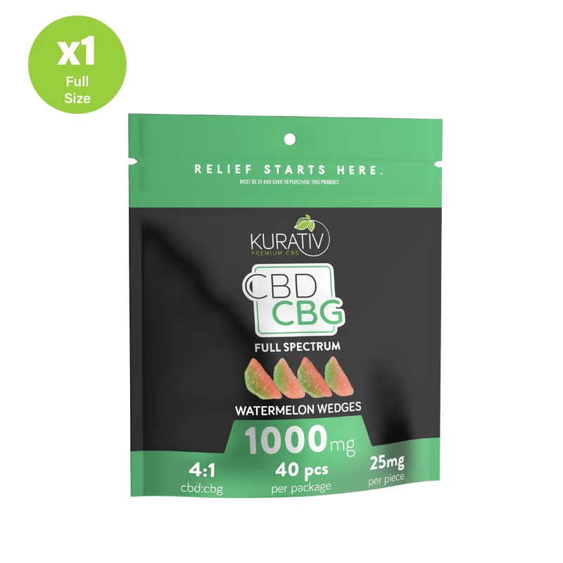 Kurativ Full Spectrum CBG Gummies 1000mg 