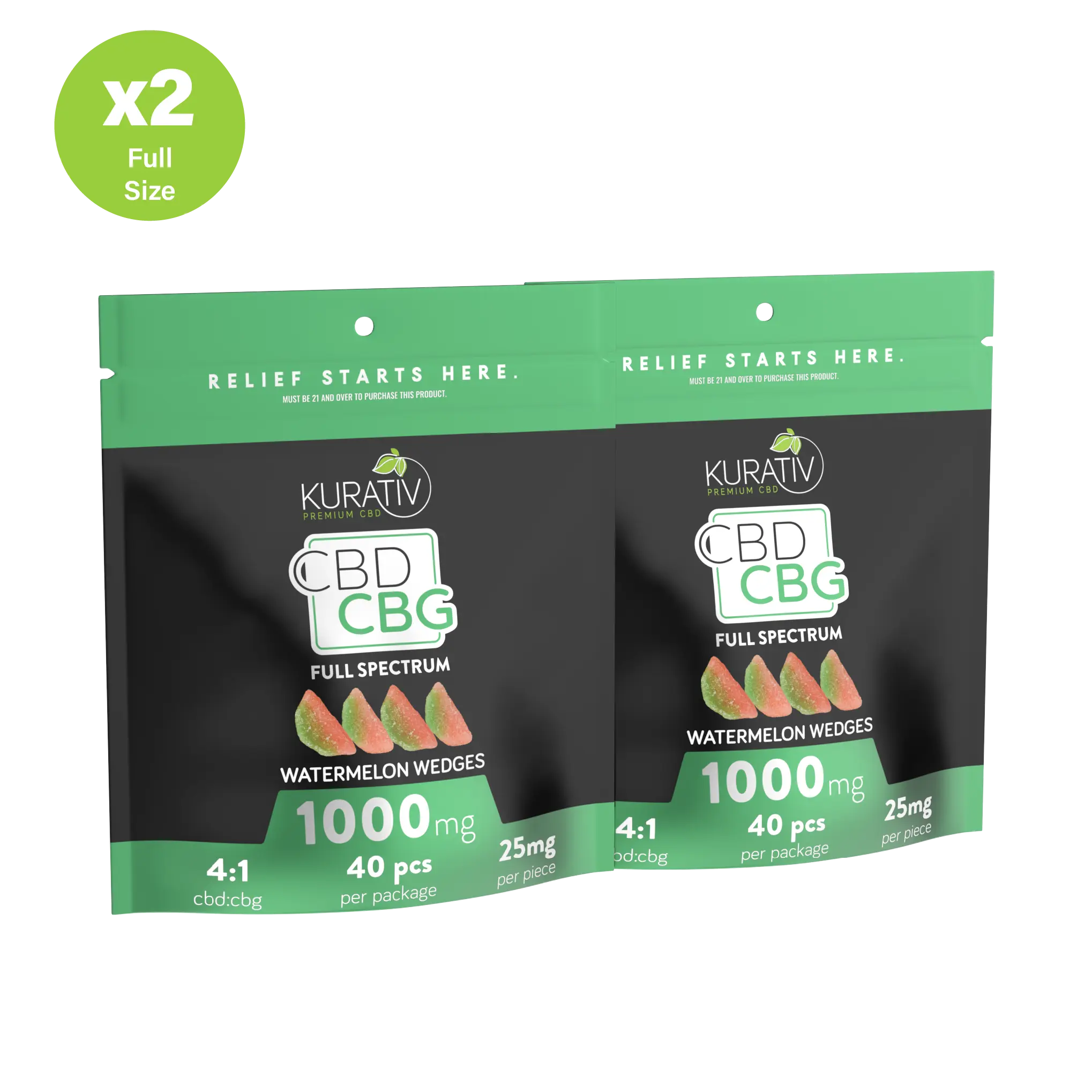 Full Spectrum CBG Gummy Bears 1000mg $64.99 - Kurativ Premium CBD ...