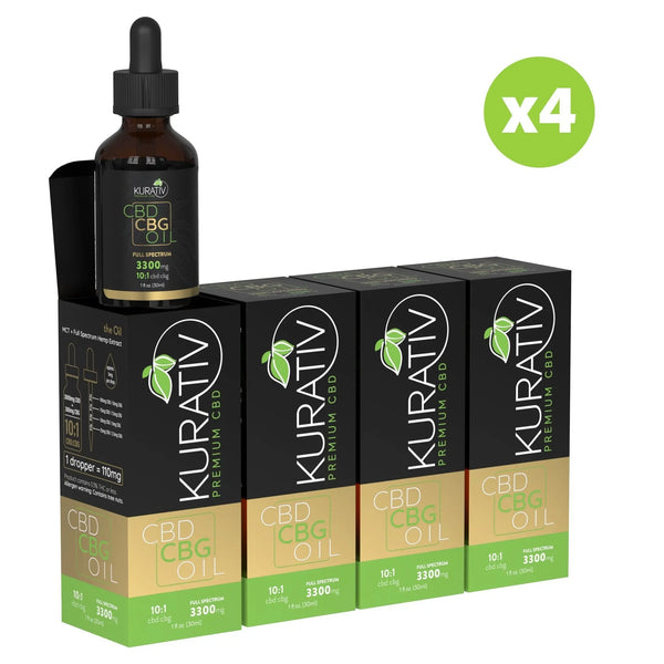 Full Spectrum CBG Oil 3300mg $139.99 - Kurativ Premium CBD