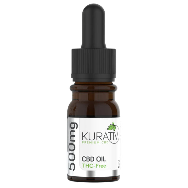 THC-Free CBD Oil 500mg $19.99 - Kurativ Premium CBD