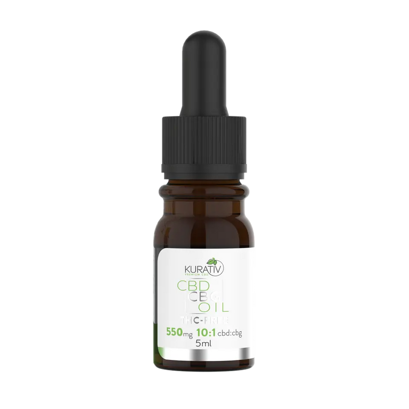 THC-Free CBG Oil 550mg *New Kurativ Premium CBD